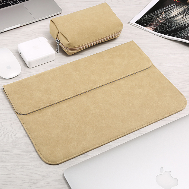 Slim Leather Laptop Sleeve & Protective Carrying Case
