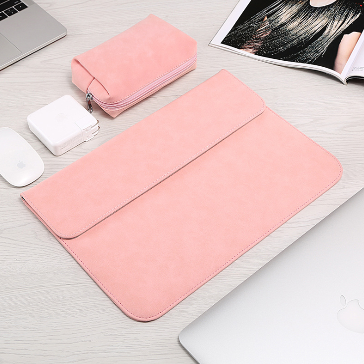 Slim Leather Laptop Sleeve & Protective Carrying Case