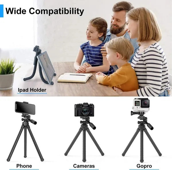 Flexible 360° Phone Tripod with Wireless Remote