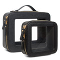 Clear Travel Makeup & Toiletry Bag Set – 2 Piece