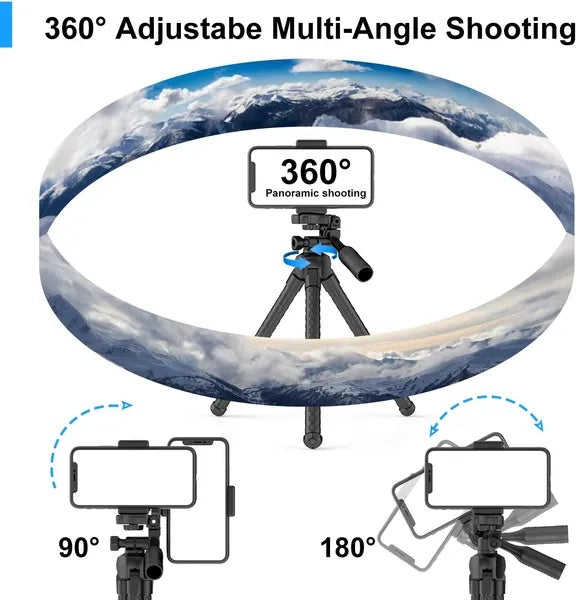 Flexible 360° Phone Tripod with Wireless Remote