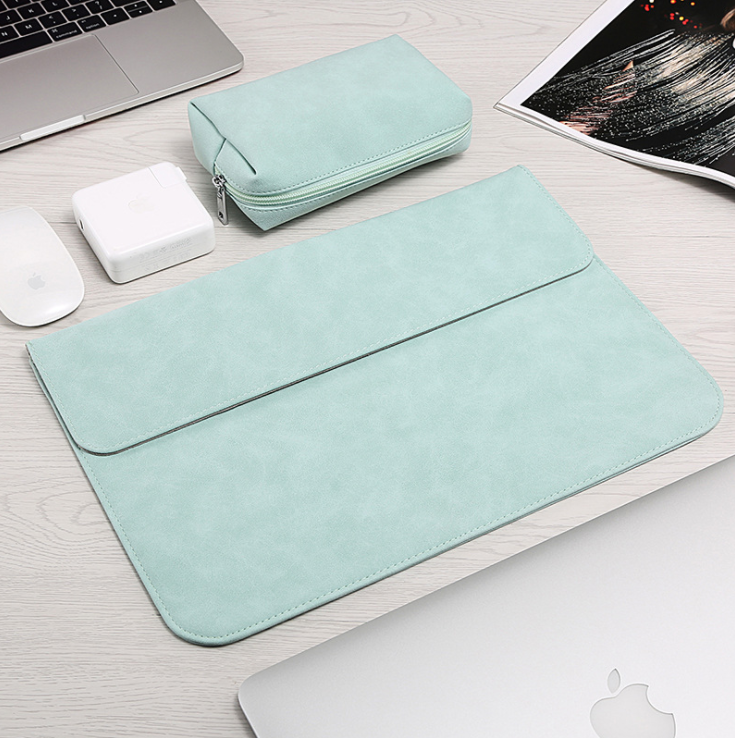 Slim Leather Laptop Sleeve & Protective Carrying Case