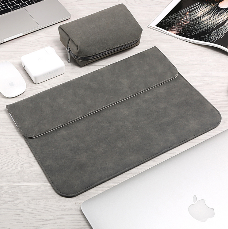 Slim Leather Laptop Sleeve & Protective Carrying Case
