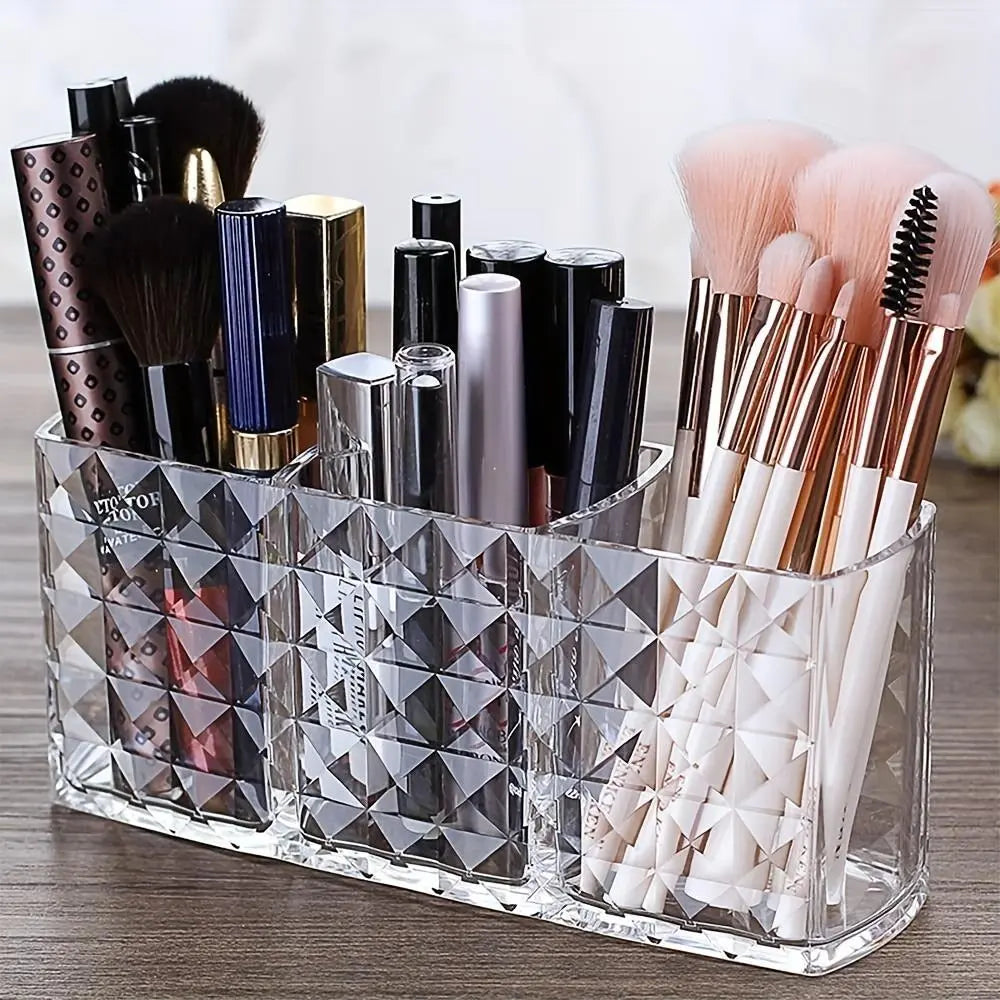 Crystal Clear Acrylic Makeup & Vanity Organizer