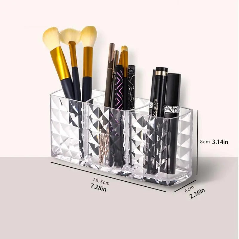Crystal Clear Acrylic Makeup & Vanity Organizer