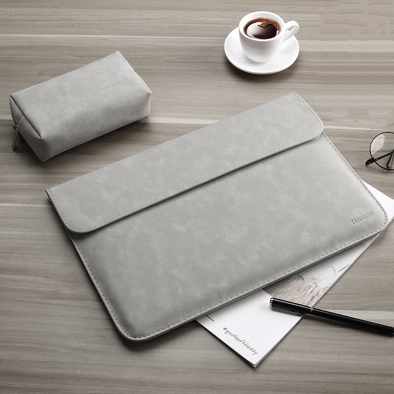 Slim Leather Laptop Sleeve & Protective Carrying Case
