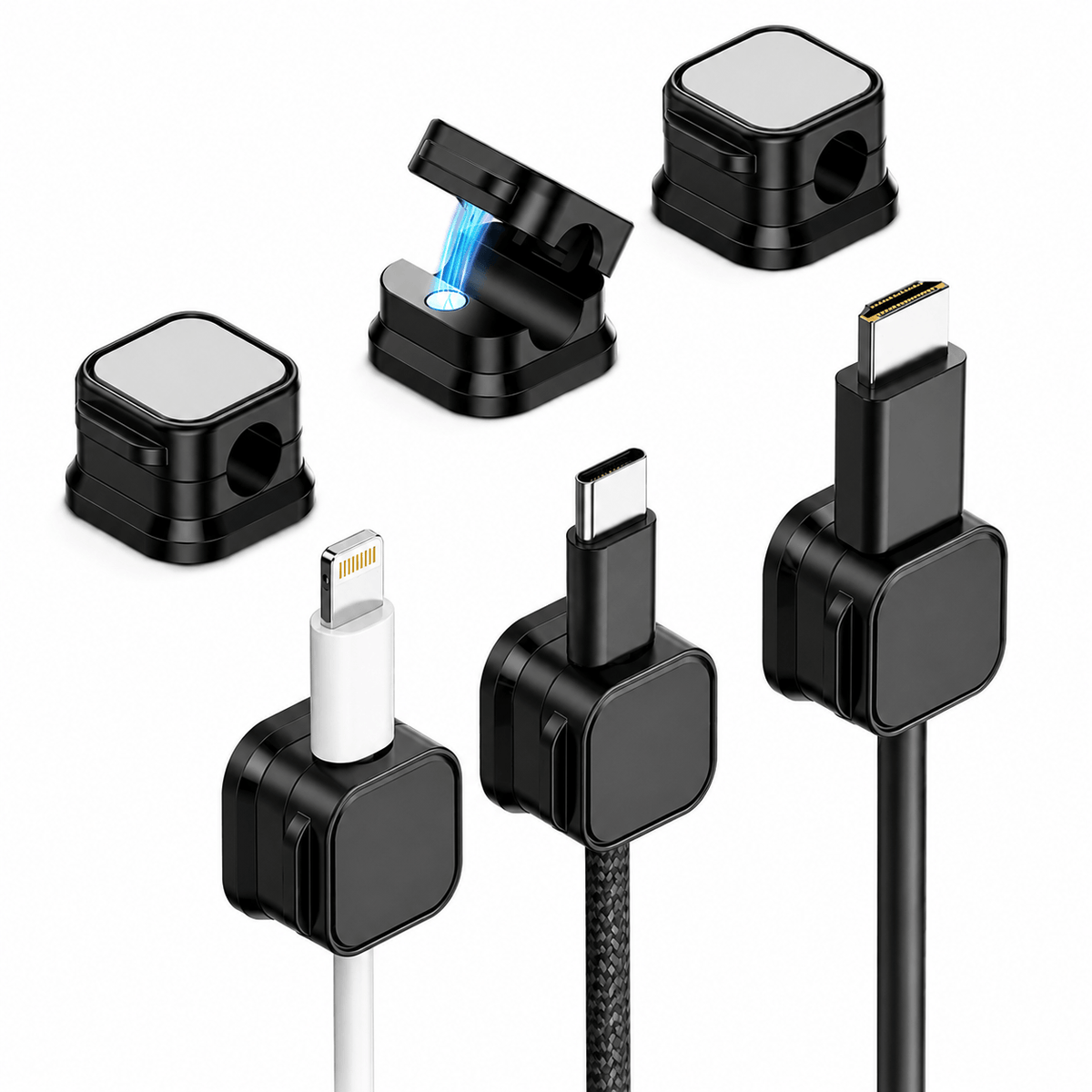 6-Pack Magnetic Cable Clips